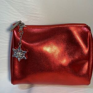 Bath & Body Red Cosmetics Case Snowflake Charm Christmas Decorations Holiday New